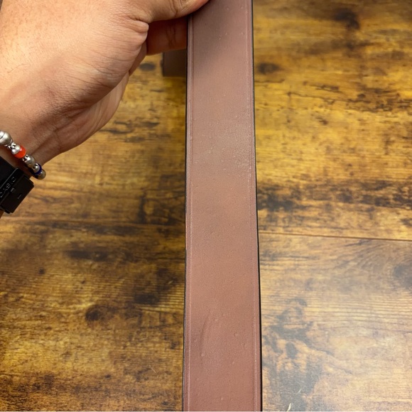 Lauren Ralph Lauren Leather Brown Belt Double Ring Womens M Silver Equestrian - Picture 12 of 16